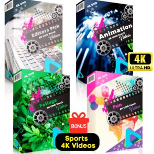 Animation, Editors Choice, Foliage, Fun 4K UHD Stock Videos