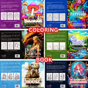 Multi-Pattern Coloring Book